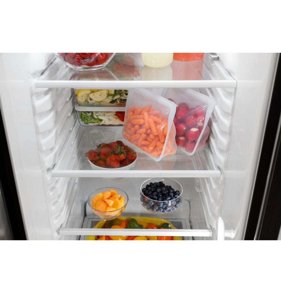 Pictures of GE 25.3 Cu. Ft. Side-By-Side Refrigerator in Fingerprint Resistant Stainless Steel GSS25GYPFS - Scratch & Dent (Minor) - Neu Appliance Outlet - Discount Appliance Outlet in Austin, Tx