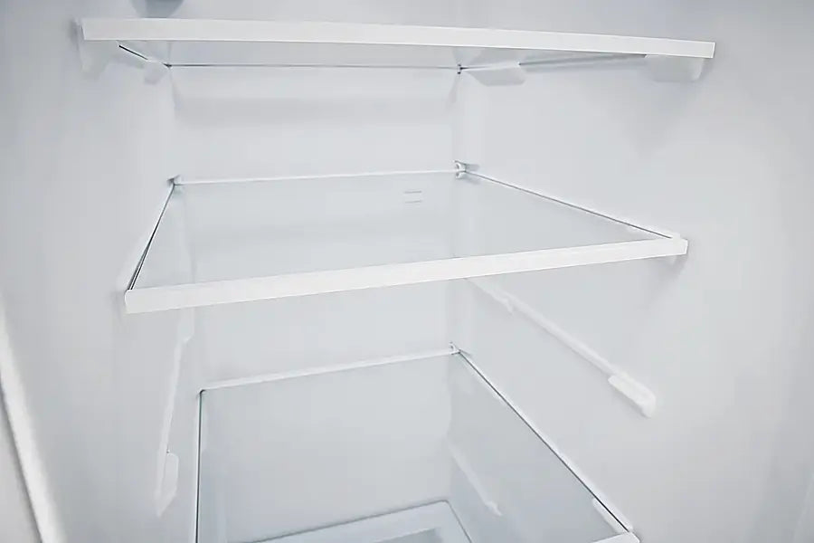 Pictures of Frigidaire 36" Wide 25.6 cu. ft. Side by Side Refrigerator in White with Exterior Ice and Water Dispenser FRSS2623AW - Open Box - Neu Appliance Outlet - Discount Appliance Outlet in Austin, Tx