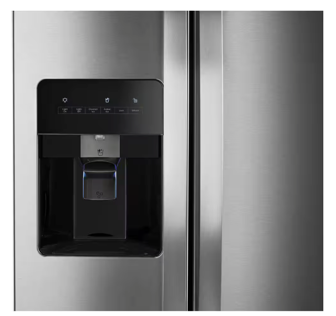 Pictures of Whirlpool 24.6 cu. ft. Side By Side Refrigerator With Ice Maker in Stainless Steel WRS315SDHM - Scratch & Dent (Minor) - Neu Appliance Outlet - Discount Appliance Outlet in Austin, Tx