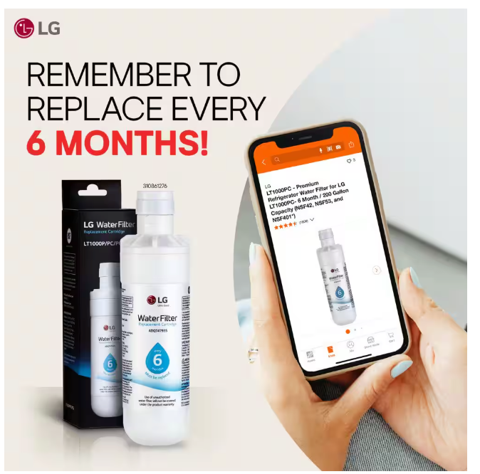 Pictures of LG 27 cu. ft. Smart Counter-Depth MAX™ French Door Refrigerator with Linear Cooling™ and Internal Water Dispenser LRFLC2706S - Scratch & Dent (Minor) - Neu Appliance Outlet - Discount Appliance Outlet in Austin, Tx