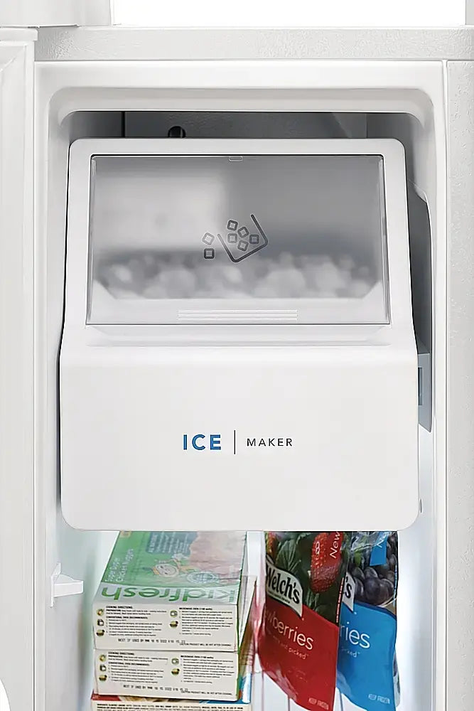 Pictures of Frigidaire 36" Wide 25.6 cu. ft. Side by Side Refrigerator in White with Exterior Ice and Water Dispenser FRSS2623AW - Open Box - Neu Appliance Outlet - Discount Appliance Outlet in Austin, Tx
