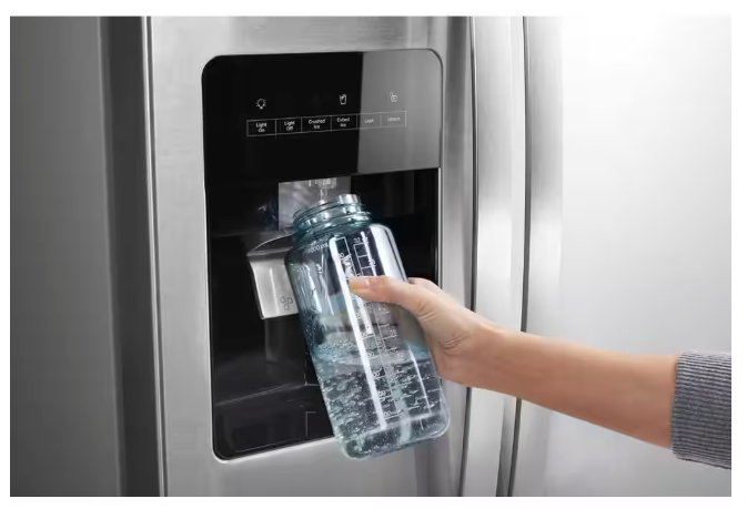 Pictures of Whirlpool 24.6 cu. ft. Side By Side Refrigerator With Ice Maker in Stainless Steel WRS315SDHM - Scratch & Dent (Minor) - Neu Appliance Outlet - Discount Appliance Outlet in Austin, Tx