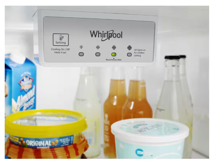 Whirlpool 18 Cu. Ft. 28" Wide Refrigerator in Stainless Steel 251311SD939 - WRT518SZFM - Scratch & Dent (Moderate)