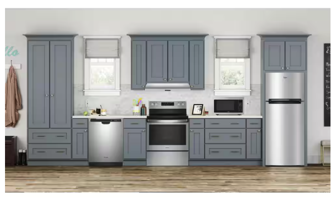 Whirlpool 18 Cu. Ft. 28" Wide Refrigerator in Stainless Steel 251311SD939 - WRT518SZFM - Scratch & Dent (Moderate)