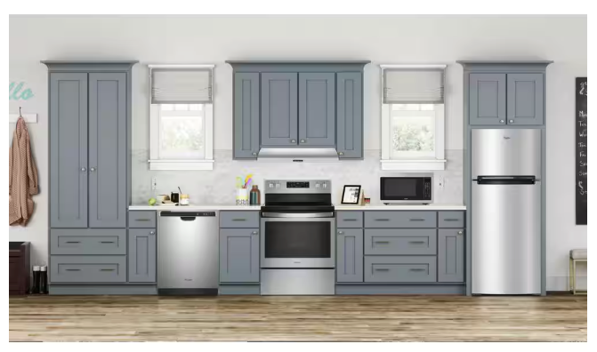 Pictures of Whirlpool 18 Cu. Ft. 28-inch Wide Refrigerator in Stainless Steel WRT518SZFM - Scratch & Dent (Minor) - Neu Appliance Outlet - Discount Appliance Outlet in Austin, Tx