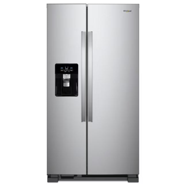 Whirlpool Side By Side Refrigerator with Can Caddy and Frameless Glass Shelves 251315SD1158 - WRS325SDHZ - Scratch and Dent (Minor)