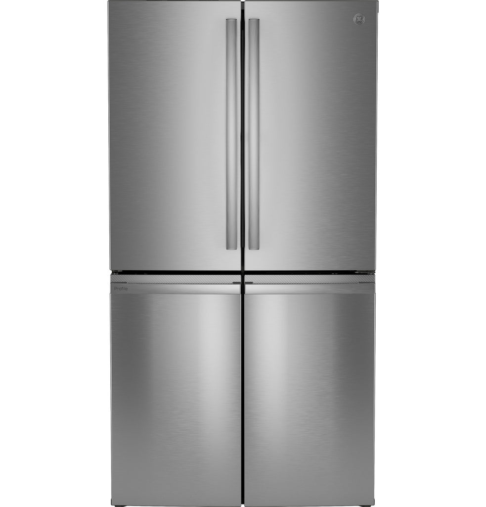 Pictures of GE Profile ENERGY STAR® 22.9 Cu. Ft. Counter-Depth Quad-Door Refrigerator with Dual-Dispense AutoFill Pitcher and Door in Door PHD23BYWFS - New in Box - Neu Appliance Outlet - Discount Appliance Outlet in Austin, Tx