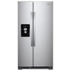 Pictures of Whirlpool 33 Inch Wide Side by Side 21 Cu. Ft. Refrigerator with Can Caddy and Frameless Glass Shelves in Fingerprint Resistant Stainless Steel WRS321SDHZ - Scratch and Dent (Minor) - Neu Appliance Outlet - Discount Appliance Outlet in Austin, Tx