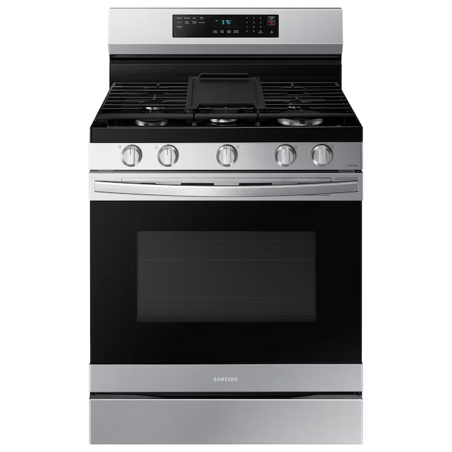 Samsung Smart Freestanding Gas 6.0 Cu. Ft. Range with No Preheat Air Fry and Convection in Stainless Steel 22131SD83 - NX60A6511SS - Open Box