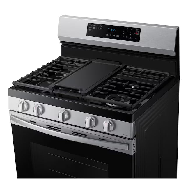 Samsung Smart Freestanding Gas 6.0 Cu. Ft. Range with No Preheat Air Fry and Convection in Stainless Steel 22131SD83 - NX60A6511SS - Open Box