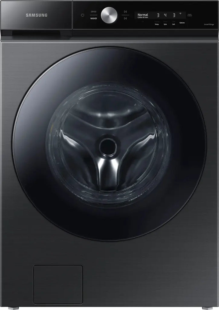 Pictures of Samsung Bespoke 5.3 cu. ft. Ultra Capacity Front Load Washer with Super Speed Wash and AI Smart Dial in Brushed Black WF53BB8700AV - Scratch & Dent (Minor) - Neu Appliance Outlet - Discount Appliance Outlet in Austin, Tx