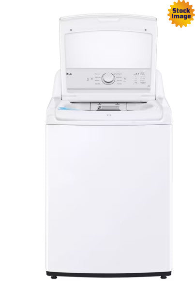 LG White Top Load 4.1 Cu. Ft. Washer with 4 Way Agitator and TurboDrum Technology WT6105CW - New in Box
