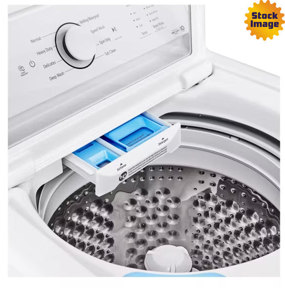 LG White Top Load 4.1 Cu. Ft. Washer with 4 Way Agitator and TurboDrum Technology WT6105CW - New in Box