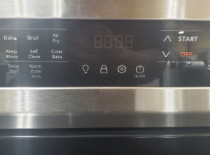 Pictures of Frigidaire Stainless Steel Electric 30 Inch 5 Burner Range with Convection Bake and Steam Clean FCRE3083ASE - Open Box - Neu Appliance Outlet - Discount Appliance Outlet in Austin, Tx