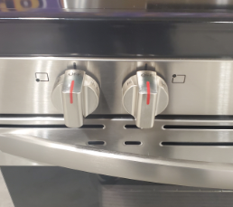 Pictures of Frigidaire Stainless Steel Electric 30 Inch 5 Burner Range with Convection Bake and Steam Clean FCRE3083ASE - Open Box - Neu Appliance Outlet - Discount Appliance Outlet in Austin, Tx