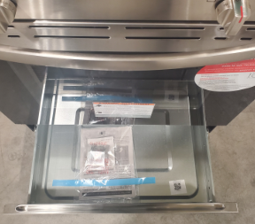 Pictures of Frigidaire Stainless Steel Electric 30 Inch 5 Burner Range with Convection Bake and Steam Clean FCRE3083ASE - Open Box - Neu Appliance Outlet - Discount Appliance Outlet in Austin, Tx