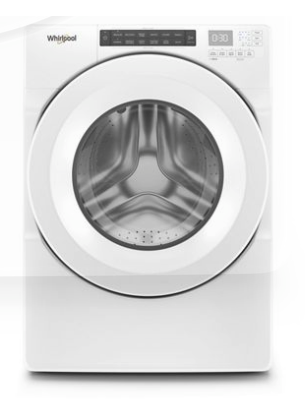 Whirlpool White Closet Depth Front Load 4.3 Cu. Ft. Washer with Intuitive Controls WFW560CHW - Scratch & Dent (Minor) and Whirlpool 7.4 cu. ft. Front Load Electric Dryer with Advanced Moisture Sensing WED5605MW - New in Box