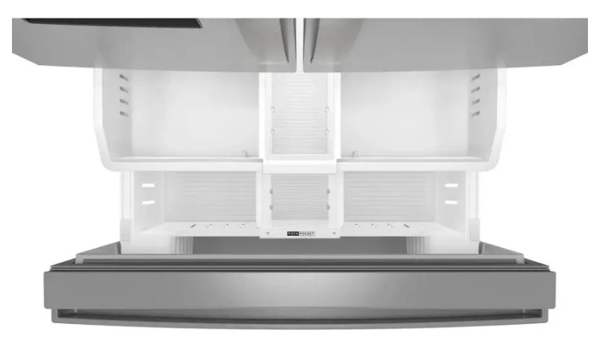 Pictures of Whirlpool 36-Inch French Door Refrigerator in Fingerprint Resistant Stainless Finish with In-Door Water and Ice Maker - 30 cu. ft. WRFF3536SZ - Open Box - Neu Appliance Outlet - Discount Appliance Outlet in Austin, Tx