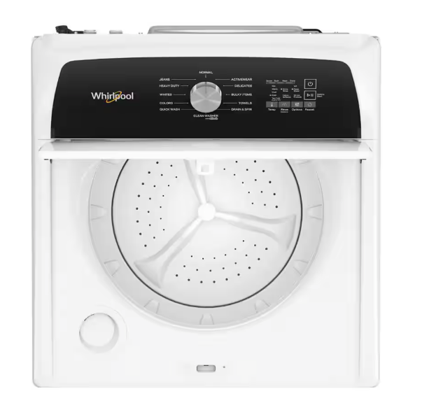 Pictures of Whirlpool 4.6 Cu. Ft. Top Load Impeller Washer in White with Built-in Faucet WTW5010LW - Scratch & Dent (Minor) - Neu Appliance Outlet - Discount Appliance Outlet in Austin, Tx