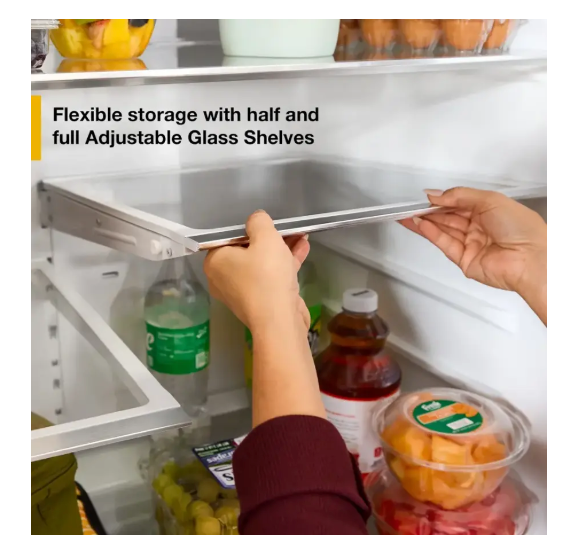 Pictures of Whirlpool 36-Inch French Door Refrigerator in Fingerprint Resistant Stainless Finish with In-Door Water and Ice Maker - 30 cu. ft. WRFF3536SZ - Open Box - Neu Appliance Outlet - Discount Appliance Outlet in Austin, Tx