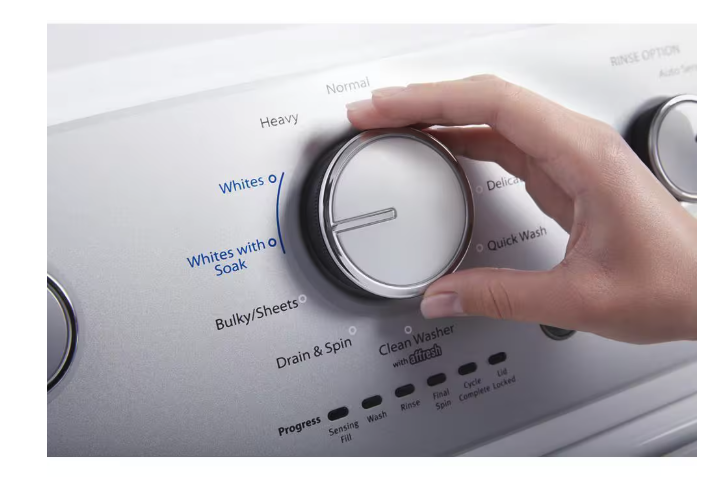 Whirlpool Top Load 3.8 Cu. Ft. Washer with Soaking Cycles 30133SD158 - WTW4955HW - Scratch & Dent (Minor)