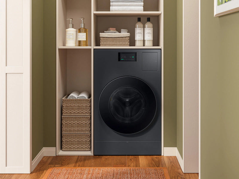 Pictures of Samsung Dark Steel Bespoke 5.3 cu. ft. Ultra Capacity All-In-One Washer Dryer Combo with Super Speed and Ventless Heat Pump - New In Box - Neu Appliance Outlet - Discount Appliance Outlet in Austin, Tx