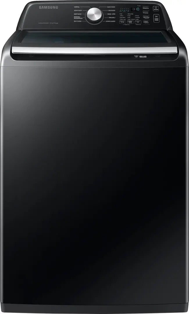 Samsung 4.7 cu. ft. Large Capacity Smart Top Load Washer with Active WaterJet in Brushed Black 22142790 - WA47CG3500AV - Open Box