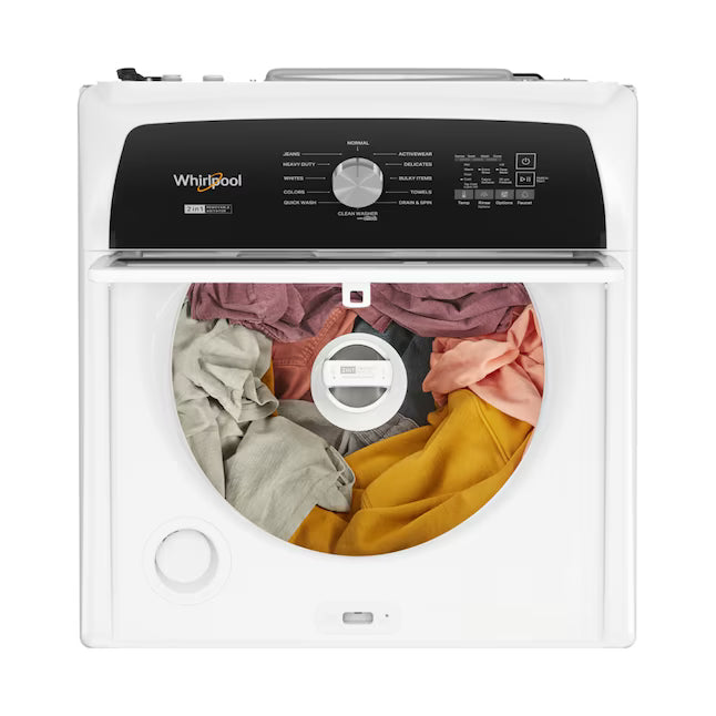 Whirlpool Top Load 4.7 Cu. Ft. Washer with 2-in-1 Removable Agitator in White 22137SD376 - WTW5057LW - Open Box