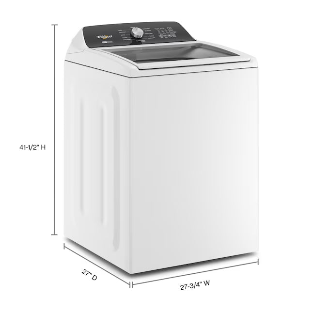 Whirlpool Top Load 4.7 Cu. Ft. Washer with 2-in-1 Removable Agitator in White 22137SD376 - WTW5057LW - Open Box