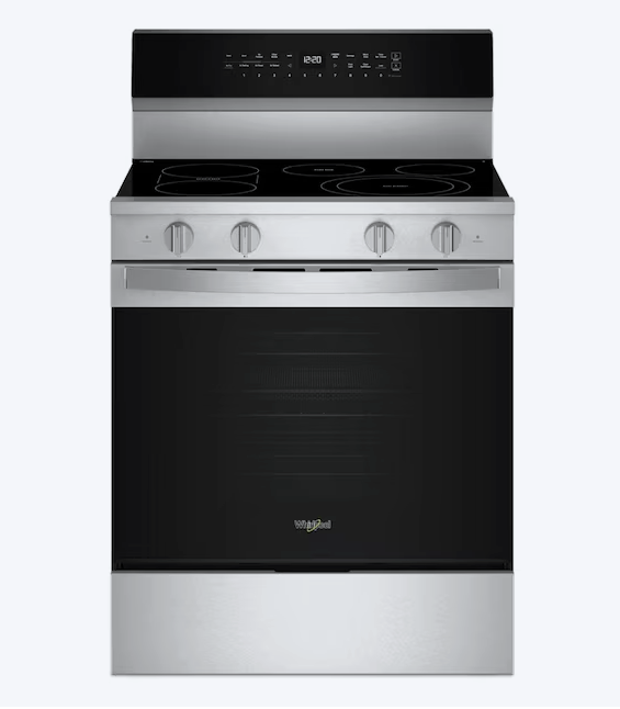 Pictures of Whirlpool 30-inch Electric Smart Range with Air Cooking Technology, High Speed Preheat Oven, No Preheat Air Fry, Steam/Self Clean, and WipeClean™ Coating WFES7530RZ - Scratch and Dent (minor) - Neu Appliance Outlet - Discount Appliance Outlet in Austin, Tx
