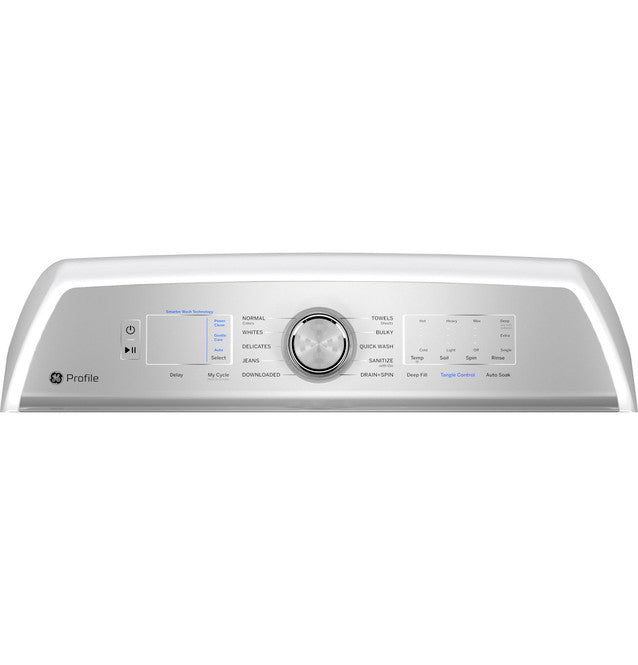 GE Profile 5.0 cu. ft. High-Efficiency ENERGY STAR Smart Top Load Washer in White with Microban Technology 22136SD365 - PTW600BSRWS - Scratch & Dent (Moderate)