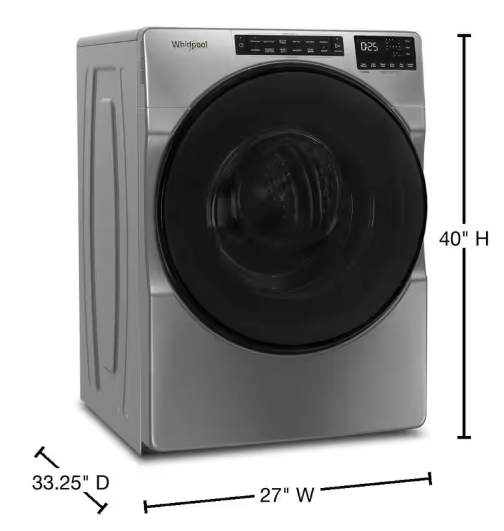 Pictures of Whirlpool 5.0 Cu. Ft. Front Load Washer with Quick Wash Cycle WFW6605MC - Scratch & Dent (Minor) - Neu Appliance Outlet - Discount Appliance Outlet in Austin, Tx