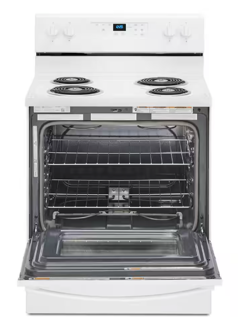 Pictures of Whirlpool 30 in. 4.8 cu. ft. Electric Range in White with Keep Warm Setting WFC315S0JW - Scratch & Dent (Minor) - Neu Appliance Outlet - Discount Appliance Outlet in Austin, Tx