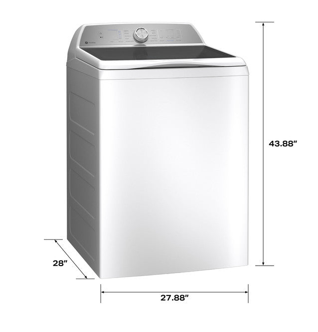 GE Profile 5.0 cu. ft. High-Efficiency ENERGY STAR Smart Top Load Washer in White with Microban Technology 22136SD365 - PTW600BSRWS - Scratch & Dent (Moderate)