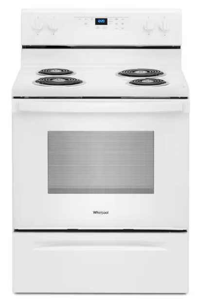 Pictures of Whirlpool 30 in. 4.8 cu. ft. Electric Range in White with Keep Warm Setting WFC315S0JW - Scratch & Dent (Minor) - Neu Appliance Outlet - Discount Appliance Outlet in Austin, Tx