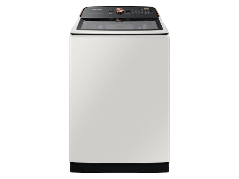 Samsung Smart Top Load 5.5 Cu. Ft. with Auto Dispense Washer WA55CG7500AE - Scratch & Dent (Moderate)  and  Samsung 7.4 cu. ft. Vented Smart Gas Dryer in Ivory with Steam Sanitize+ 16181 - DVG55CG7500E - Scratch & Dent (Moderate)