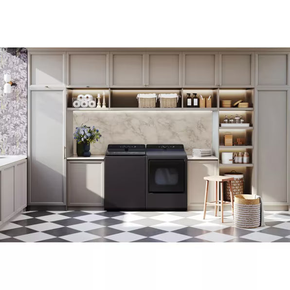 LG 5.3 cu. ft. Smart Top Load Washer with 4-Way® Agitator, TurboWash3D Technology, and AI Sensing EasyUnload™ WT8405CB - Scratch & Dent (Minor)