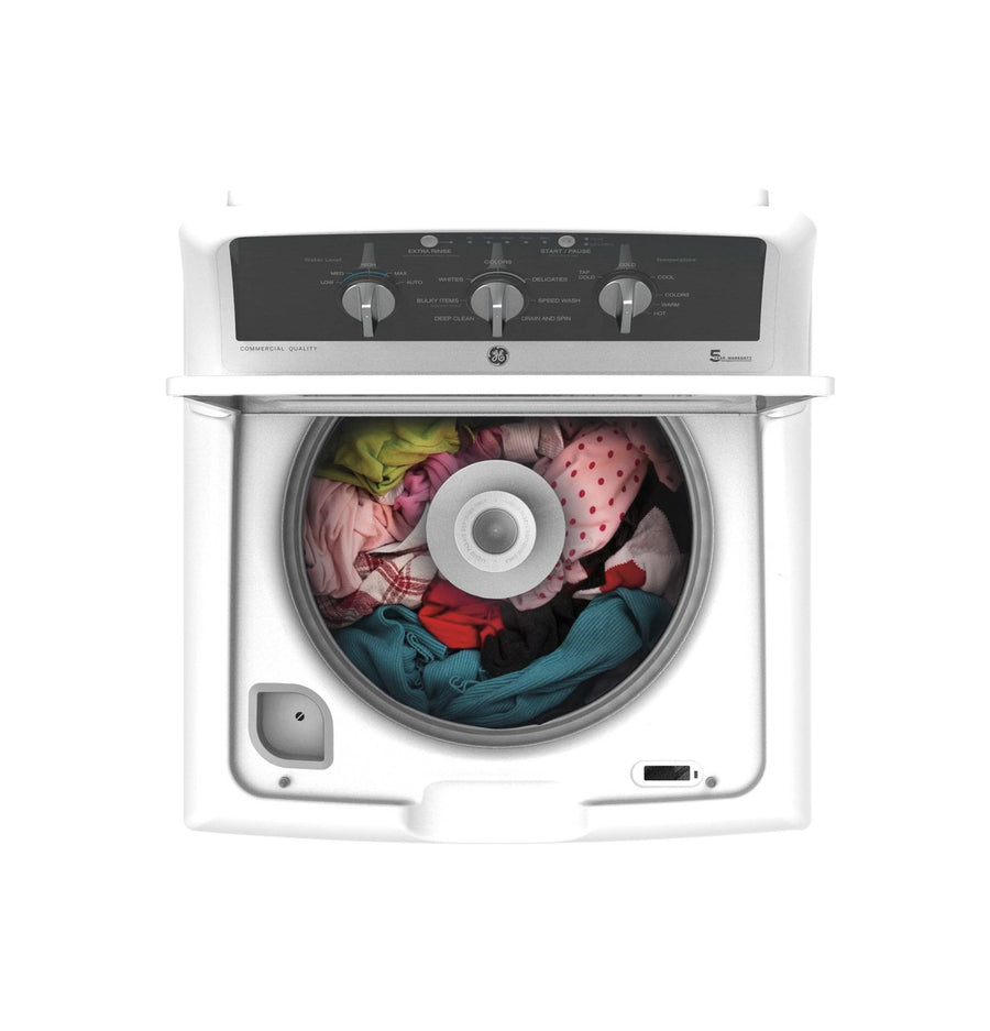 GE Commercial Quality 4.3 cu. ft. Capacity Washer with Stainless Steel Basket with Deep Clean GE9869 - GTW525ACWWB - New in Box