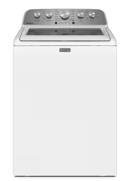 Pictures of Maytag Top Load 4.7 cu. ft. Agitator Washer with Extra Power and Deep Fill Option MVW5435PW - Open Box and MayTag 7.0 cu. ft. Top Load Electric Wrinkle Prevent Dryer MED4500MW - Scratch & Dent (Minor) - Neu Appliance Outlet - Discount Appliance Outlet in Austin, Tx