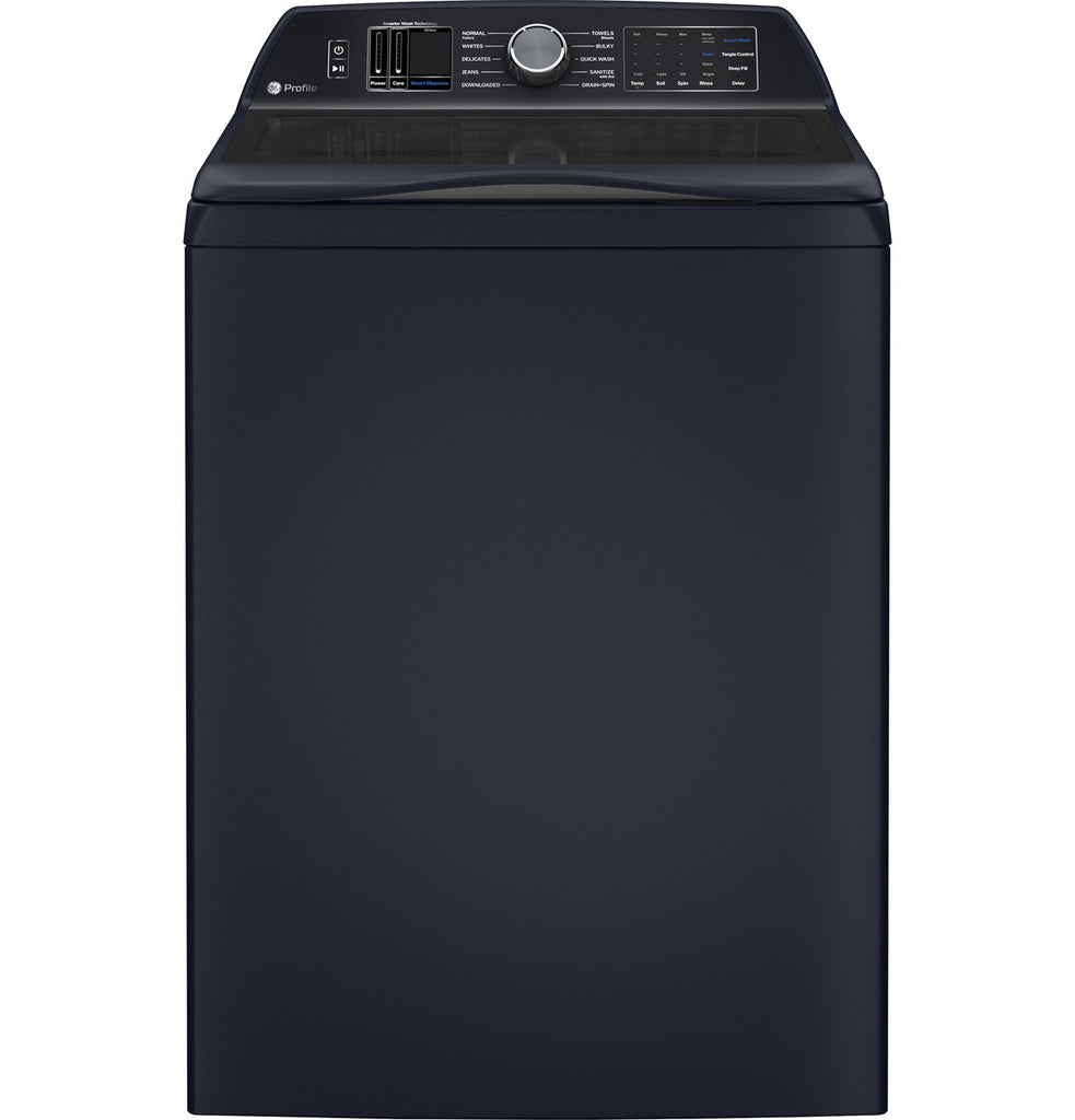 Pictures of GE Profile™ ENERGY STAR® 5.4 cu. ft. Capacity Washer with Smarter Wash Technology and Adaptive SmartDispense PTW800BPWRS - New in Box - Neu Appliance Outlet - Discount Appliance Outlet in Austin, Tx