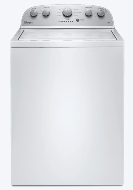 Pictures of Whirlpool 3.5 cu. ft. High Efficiency Top Load Washing Machine with Deep Water Wash WTW4816FW - Open Box and Whirlpool White Electric 7.0 Cu. Ft. Dryer with Auto Dry WED4950HW - Scratch & Dent (Minor) - Neu Appliance Outlet - Discount Appliance Outlet in Austin, Tx