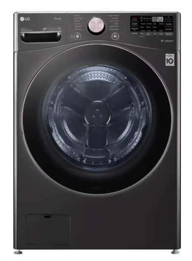 Pictures of LG Stackable Smart Front Load 4.5 Cu. Ft. Washer with TurboWash 360 Technology in Black Steel WM4000HBA - Scratch & Dent (Minor) - Neu Appliance Outlet - Discount Appliance Outlet in Austin, Tx