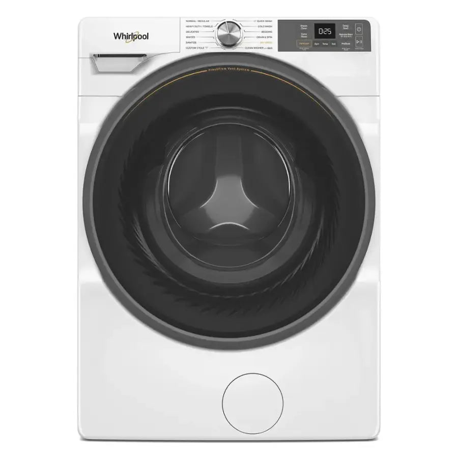 Pictures of Whirlpool 4.5 cu. ft. Smart Front Load ENERGY STAR® Washer with FreshFlow™ Vent System WFW5720RW - New in Box and Whirlpool 7.4 cu. ft. Smart Front Load ENERGY STAR® Electric Dryer with Wrinkle Shield™ Option WED5720RW - Open Box - Neu Appliance Outlet - Discount Appliance Outlet in Austin, Tx