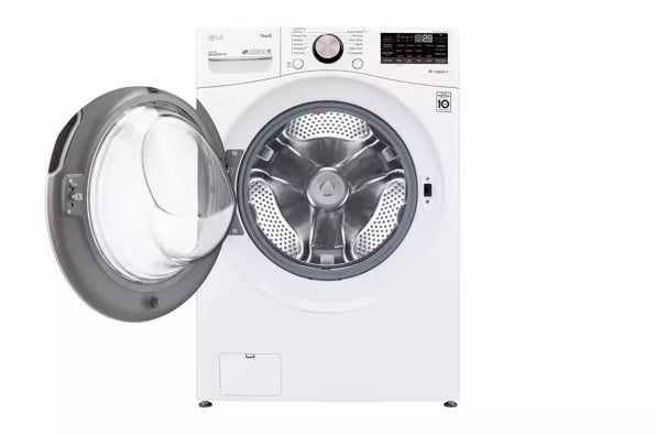 LG 4.5 cu. ft. Front Load Washer with Steam and Built-In Intelligence in White 251318SD1348 - WM4000HWA - Scratch & Dent (Moderate)