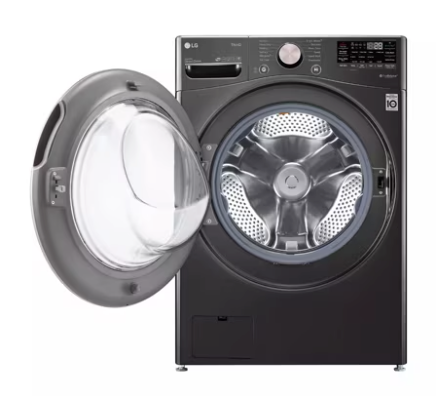 Pictures of LG Stackable Smart Front Load 4.5 Cu. Ft. Washer with TurboWash 360 Technology in Black Steel WM4000HBA - Scratch & Dent (Minor) - Neu Appliance Outlet - Discount Appliance Outlet in Austin, Tx