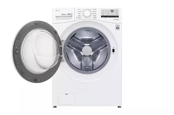 LG Ultra Large Capacity Front Load 4.5 Cu. Ft. Washer in White with ColdWash Technology WM3400CW - Scratch & Dent (Minor) and LG 7.4 cu. ft. Large Capacity Electric Dryer in White 16264 - DLE3400W - Scratch & Dent (Minor)