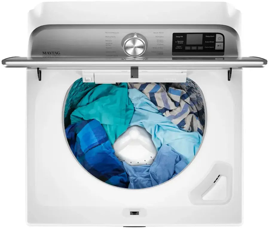 Pictures of Maytag 5.3 cu. ft. Smart Top Load Washer with Extra Power MVW7232HW3 - Open Box - Neu Appliance Outlet - Discount Appliance Outlet in Austin, Tx