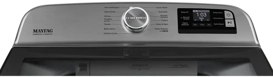 Pictures of Maytag 5.3 cu. ft. Smart Top Load Washer with Extra Power MVW7232HW3 - Open Box - Neu Appliance Outlet - Discount Appliance Outlet in Austin, Tx