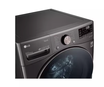 Pictures of LG Stackable Smart Front Load 4.5 Cu. Ft. Washer with TurboWash 360 Technology in Black Steel WM4000HBA - Scratch & Dent (Minor) - Neu Appliance Outlet - Discount Appliance Outlet in Austin, Tx