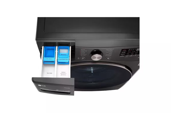 LG Front Load 4.5 Cu. Ft. Washer with TurboWash 360 Technology WM4000HBA - Scratch & Dent (Minor) and LG Smart Wi-Fi Enabled Front Load Electric 7.4 Cu. Ft. Dryer with TurboSteam 16265 - DLEX4000B - Scratch & Dent (Moderate)